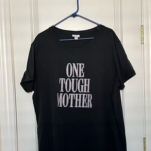 LuLaRoe Graphic black T shirt 3XL “One Tough Mother”